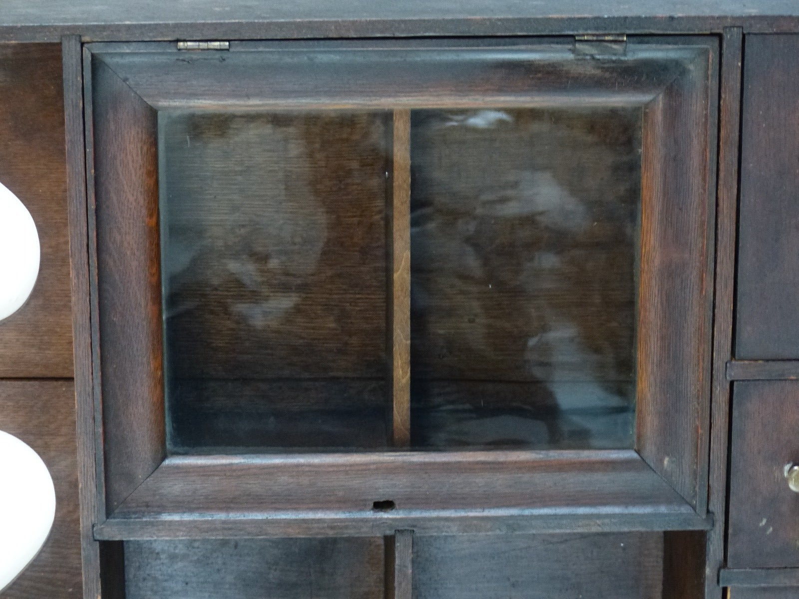 1920 Small Wall Hanging Apothecary Cabinet In Fair Condition In Surrey, BC