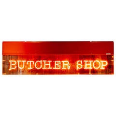 Neon Butcher Sign