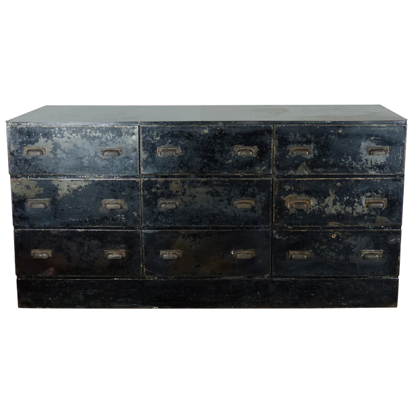 Metal Console Cabinet with Drawers