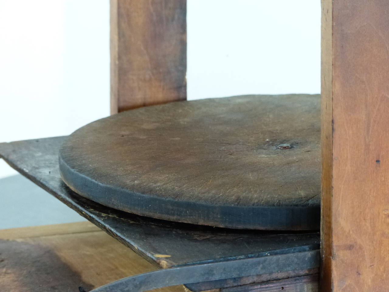 antique cheese wheel cutter