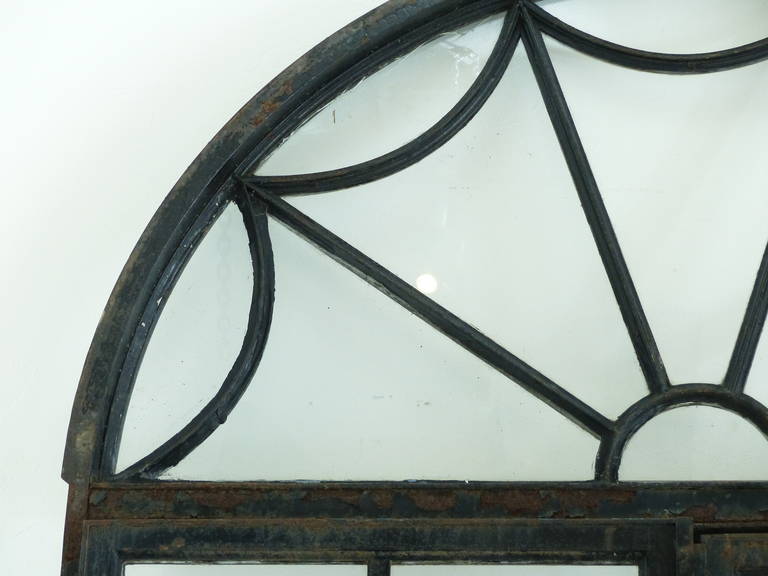 19th Century Large Steel and Cast Iron Decorative Doors from a Conservatory 1
