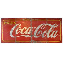 Vintage Large Coke Sign