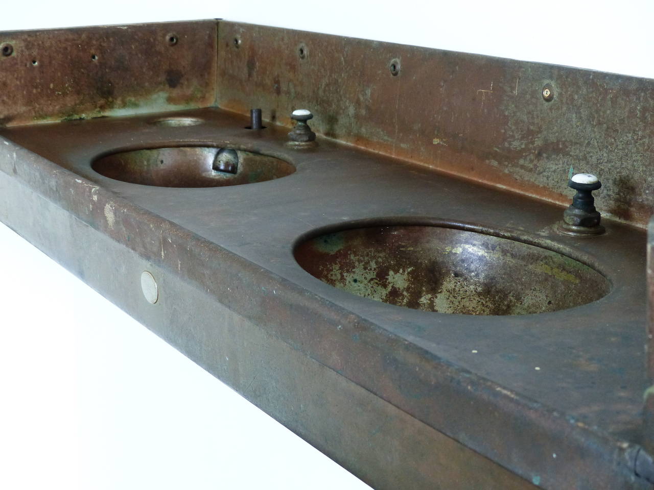 Cast 19th Century Copper Sink from a Rail Car
