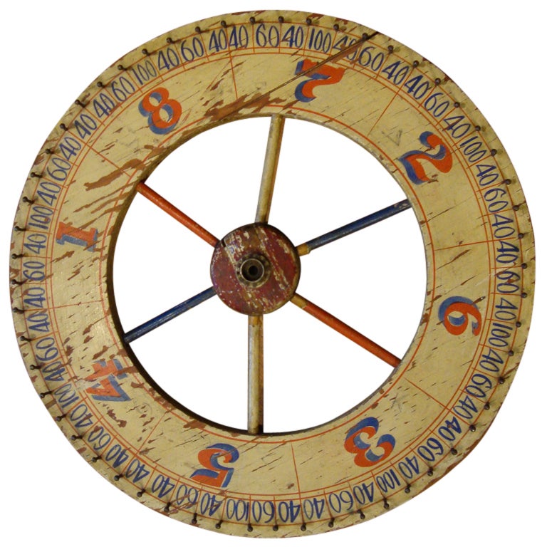 Carnival Game Wheel at 1stDibs