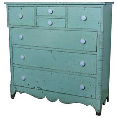 19thc painted Chest of Drawers 10