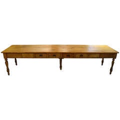 Antique 12 Foot Convent Table