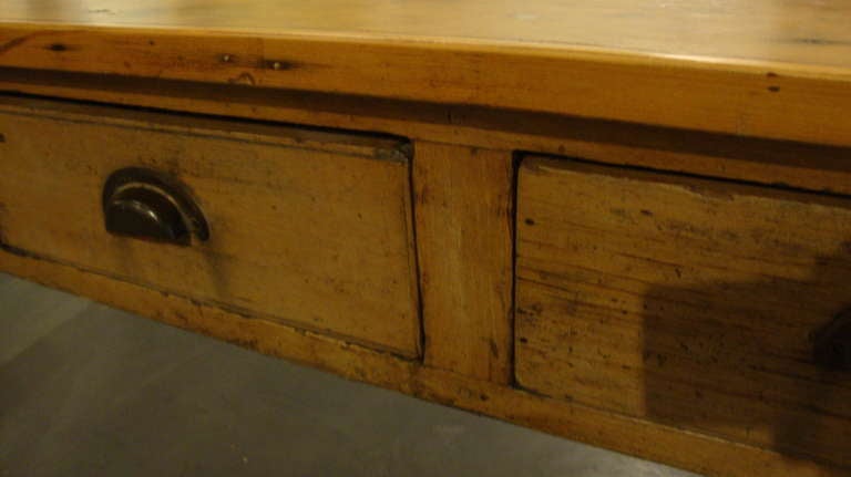 12 Foot Convent Table In Distressed Condition In Surrey, BC