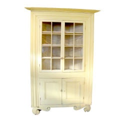 Painted Corner Cupboard