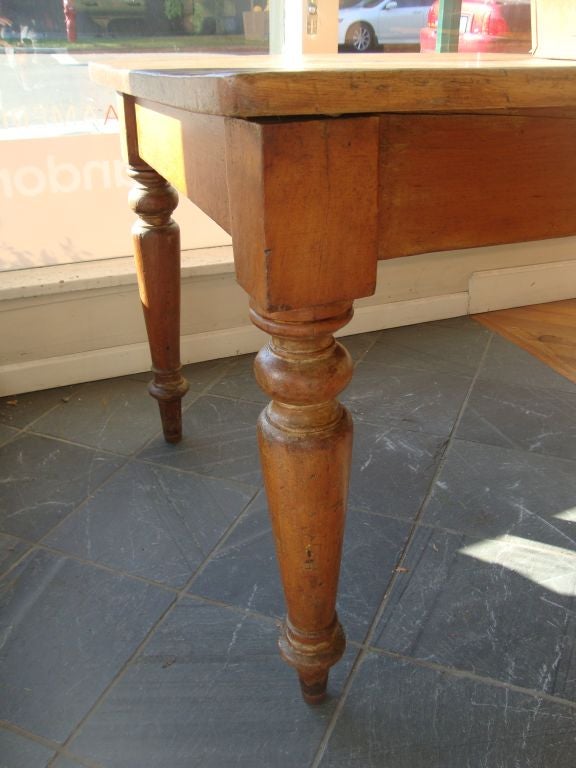 19th Century Pine  harvest table