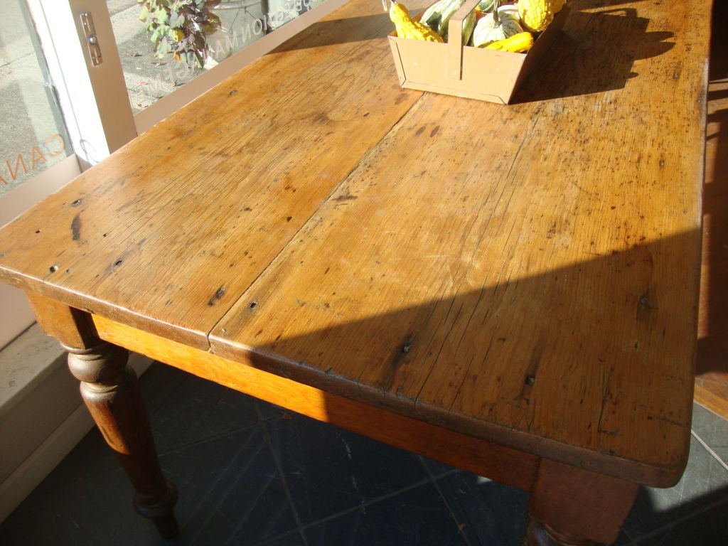 Wood Pine  harvest table