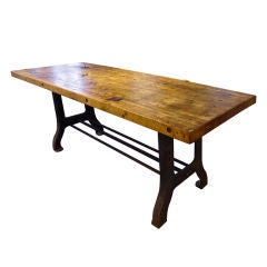 Antique Industrial Table/Island