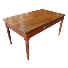 Antique Quebec  Harvest Farm Table