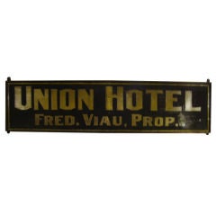 Antique 19th Century Painted Tin Sign
