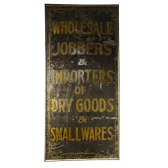 Early 20th Century Tin Sign