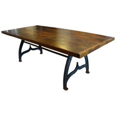 Antique Industrial Dining Table