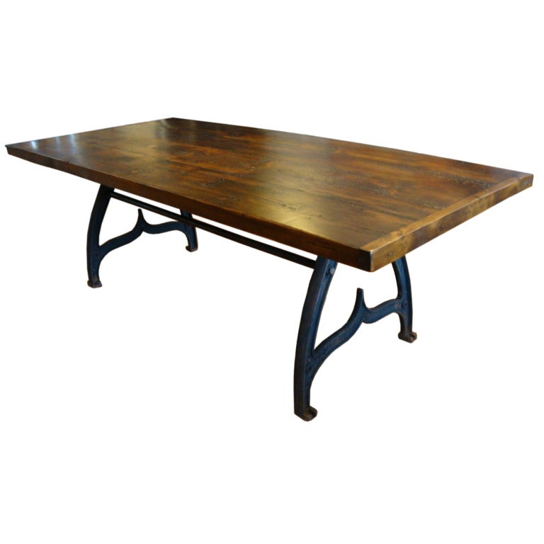 Industrial Dining Room Table | industrial dining table at 1stdibs Industrial Dining Room Table | industrial dining table at 1stdibs