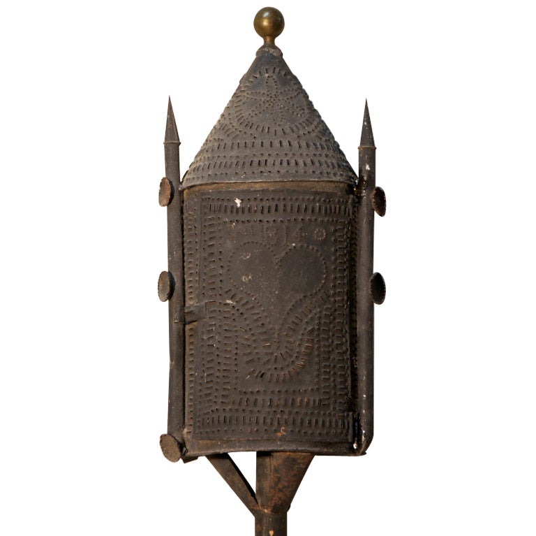 French Tole Processional Lantern from south of france For Sale