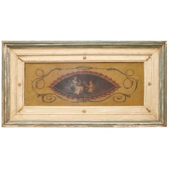 Boiserie with elegant scene