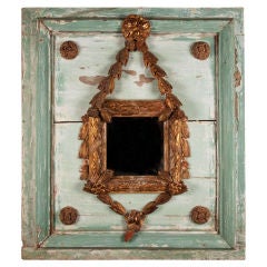 Vintage French giltwood mirror
