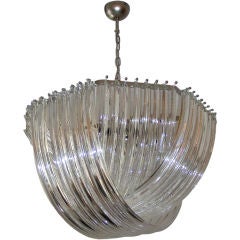 Murano chandelier in white cristal