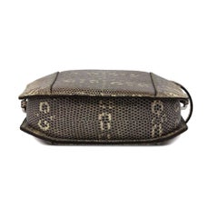 Hermes Sac A Poudrier Ombré Lizard Clutch with Palladium