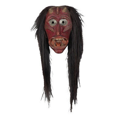 Rare Devil False Face Mask For Sale at 1stDibs | iroquois false face mask  for sale