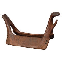 Antique Hide Covered Saddle