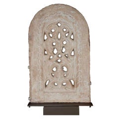 Antique Carved Stone Indian temple window sculpture