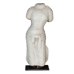 Antique Stone Carved Female Torso sculpture