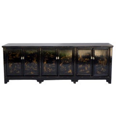 Antique Black Lacquered Sidboard HY 815