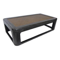Black Lacquer Elm Wood Meditation Seat