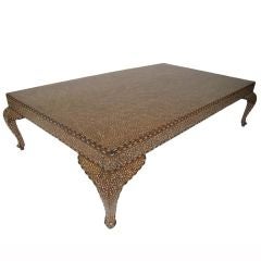 Large Bone Inlay Table