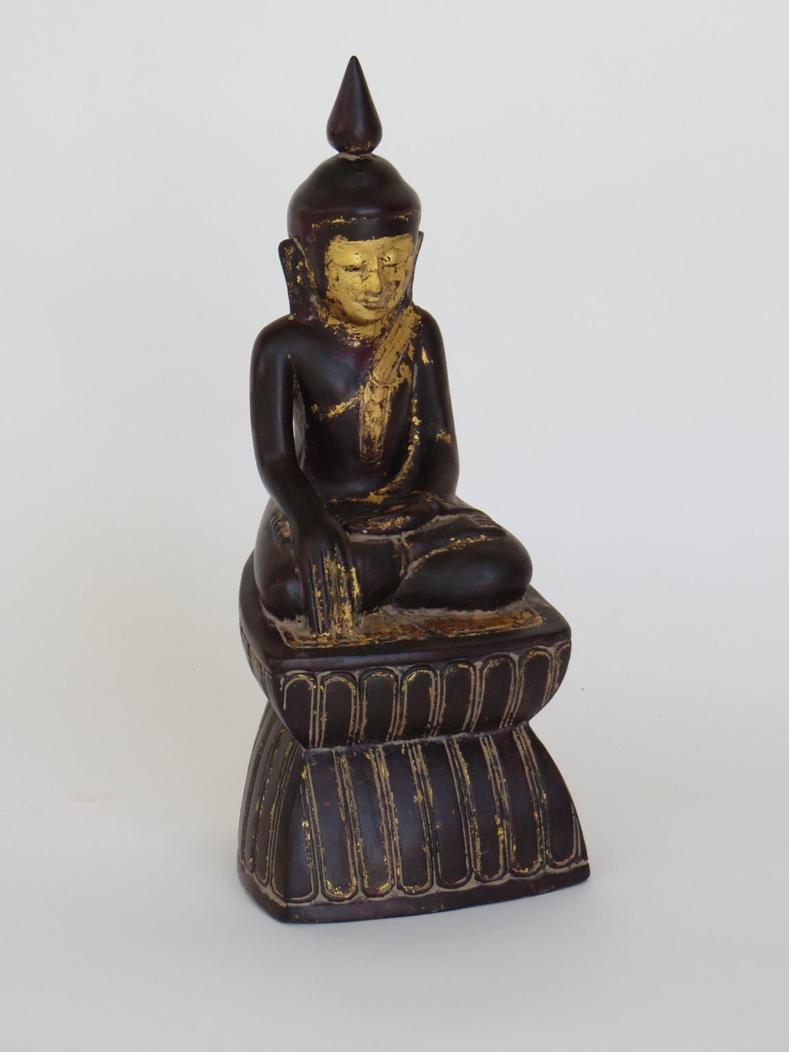 Lacquered Seated Buddha Sculpture, TA 1010
