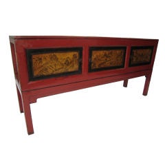Red Lacquer Sideboard