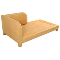 Richard Himmel Raffia Day Bed and Lounge Chair