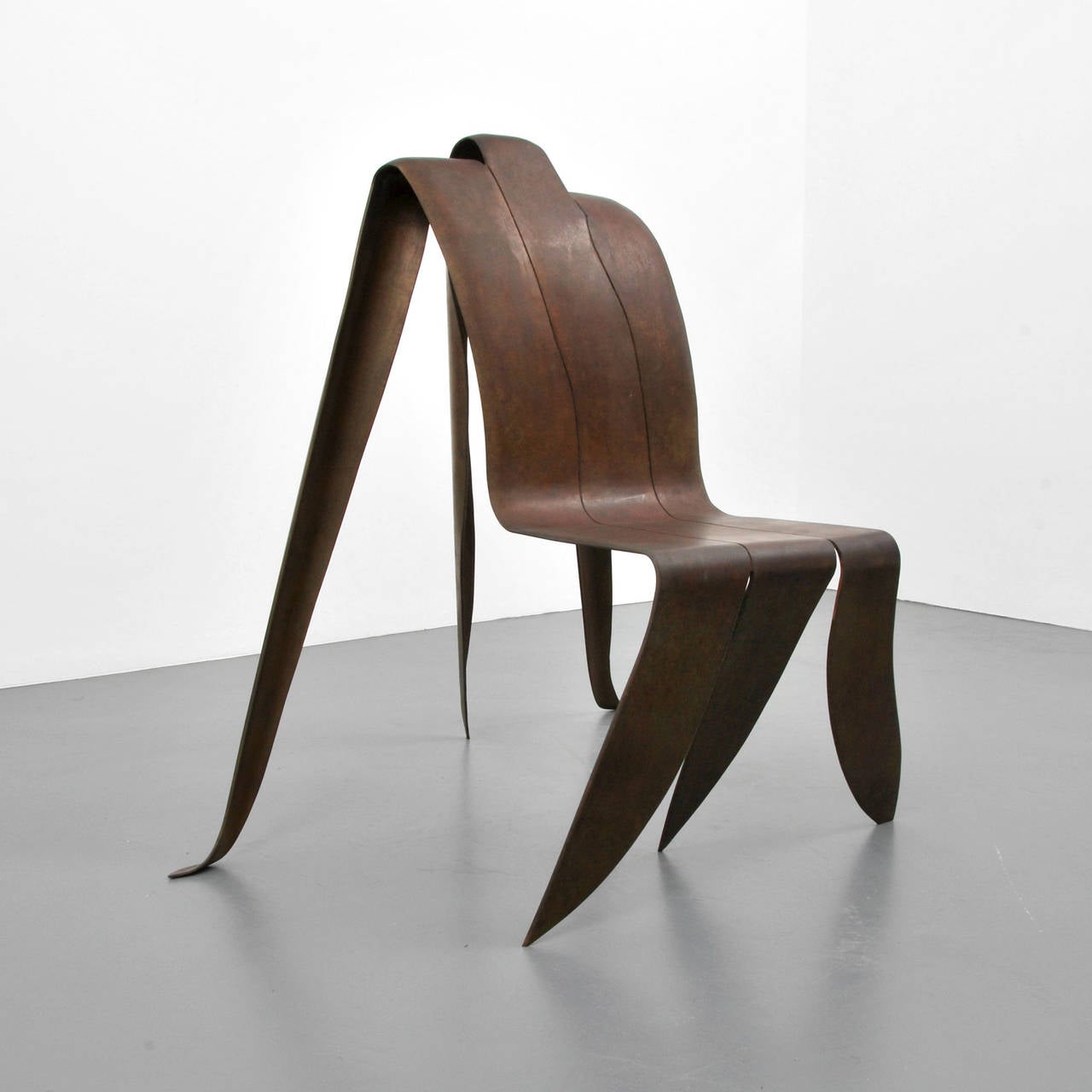 Chair in the manner of Vivian Beer. Provenance: Hokin Galleries, Palm Beach, Florida; Collection, Palm Beach, Florida.

Markings: signed; ed. 6/12; 1993.
