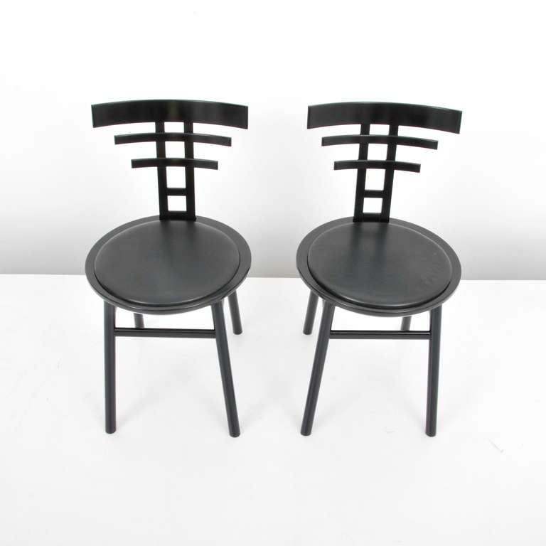 Set of 6 De Pas, D'Urbino & Lomazzi Chairs, Circa 1980 In Good Condition In West Palm Beach, FL
