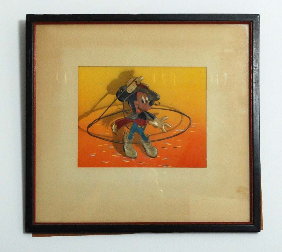 Rare Mickey Mouse Animation Cell, Gift from Walt Disney