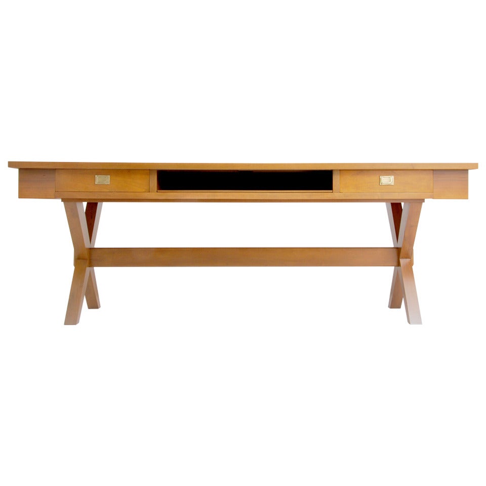 Massive Desk or Console Table, Manner of Gio Ponti For Sale