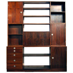 Finn Juhl "Cresco" Rosewood Shelving System/Desk, Circa 1965, Danish Modern