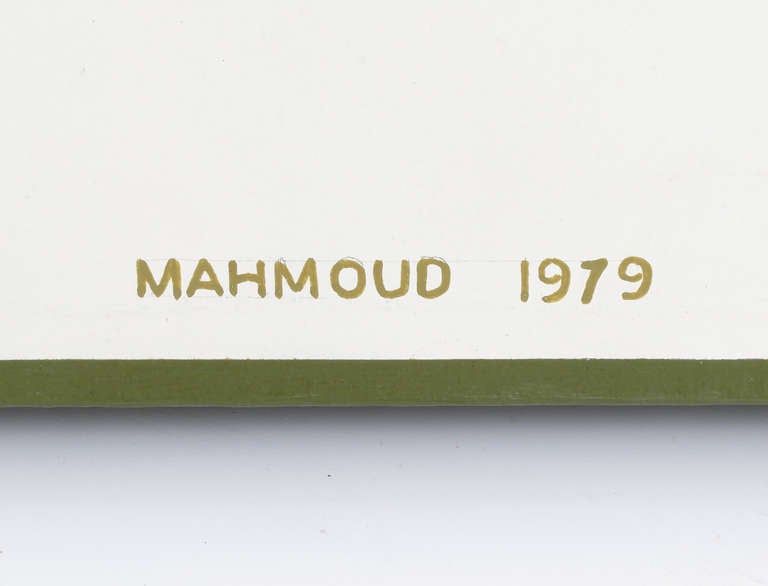 American Large Ben Mahmoud Painting, Original Work, 1979, Contemporary Artist