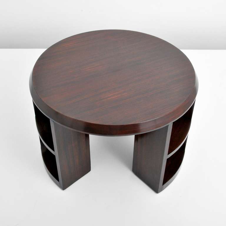 Wood Emile Leon Bouchet Art Deco Coffee Table For Sale