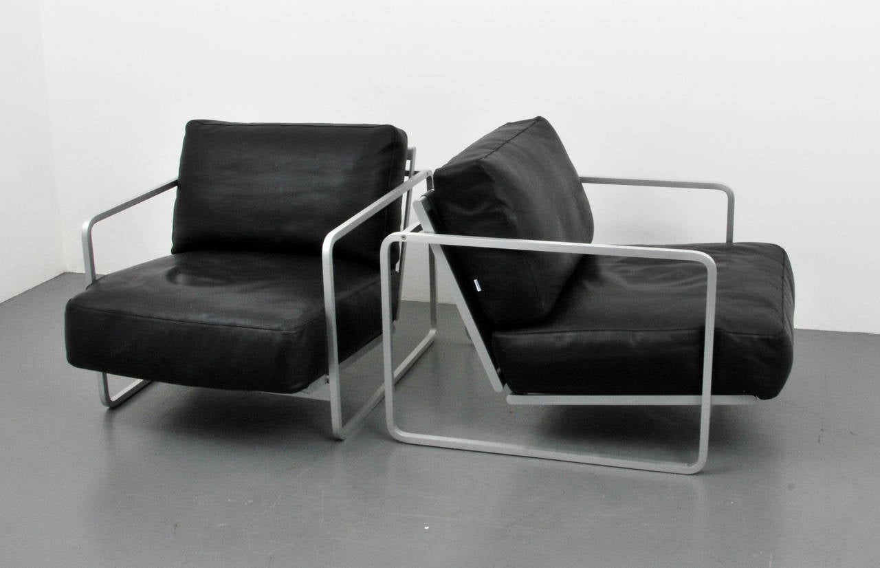 Modern Pair of Alfredo W. Häberli & Christophe Marchand Lounge Chairs