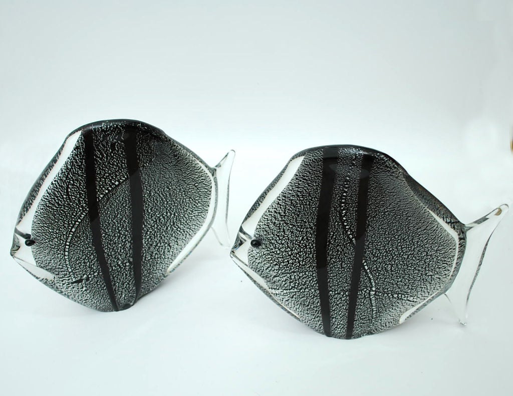 Pair of Fish Figurines Attributed to Elio Raffaeli