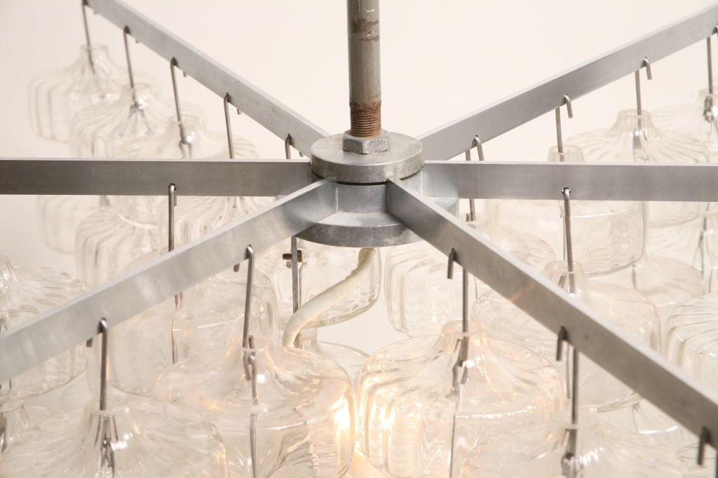 German Fine & Rare Aloys Gangkofner Chandelier (2 Available)