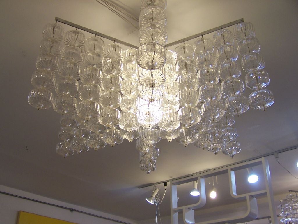 Metal Fine & Rare Aloys Gangkofner Chandelier (2 Available)