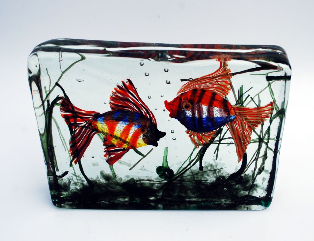 Large aquarium sculpture by Alfredo Barbini, Murano, Italy. *Notes: There is no sales tax on this item if it is being shipped out of the state of Florida (Objects20c/Objects In The Loft will need a copy of the shipping document). Please feel free to