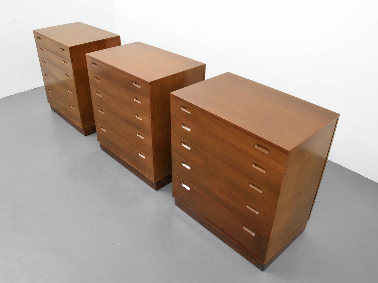 Mid-Century Modern Edward Wormley Cabinets Set of Three