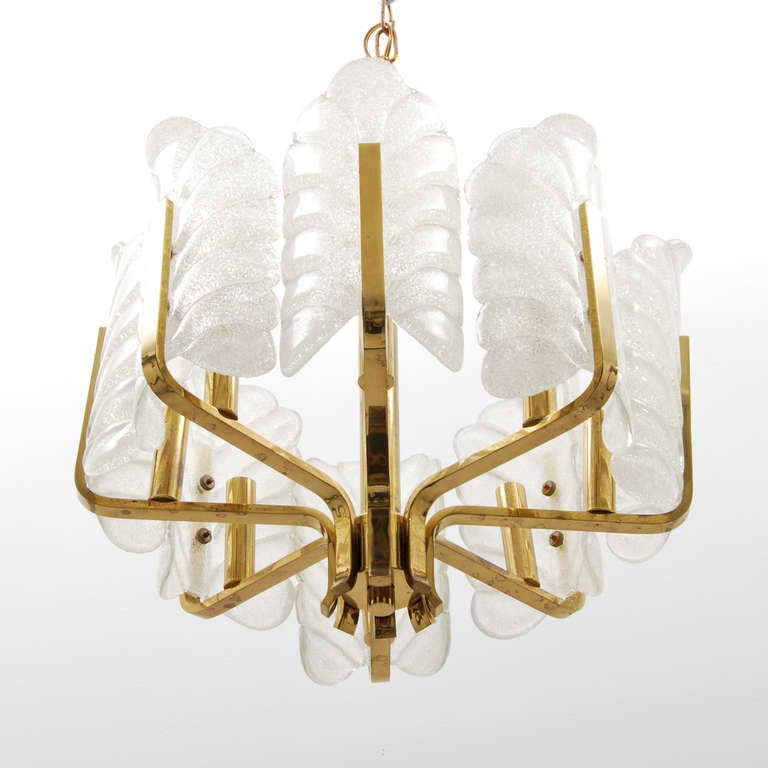 Mid-Century Modern Chandelier by Barovier & Toso, Murano, Italy