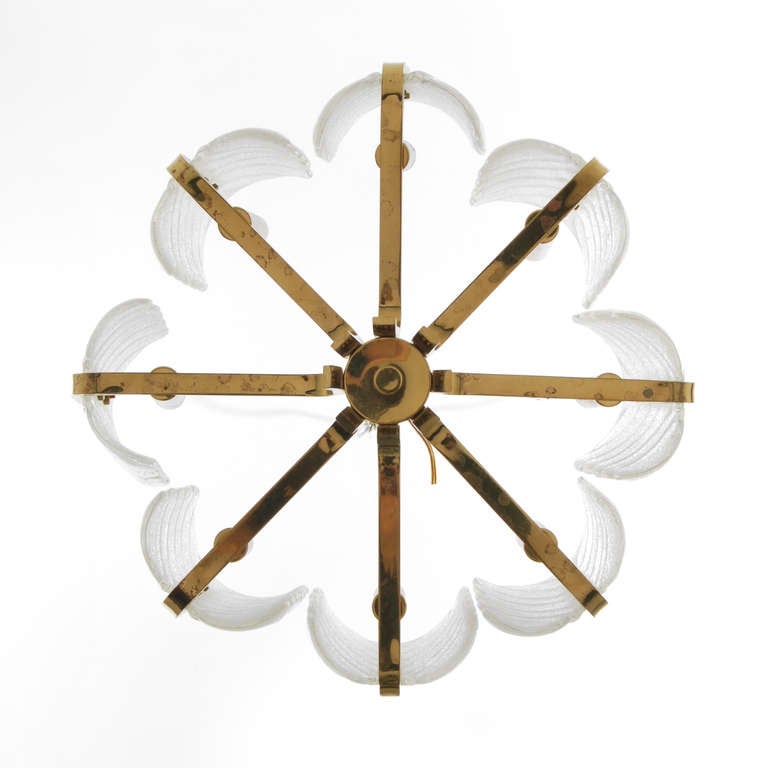 Mid-20th Century Chandelier by Barovier & Toso, Murano, Italy